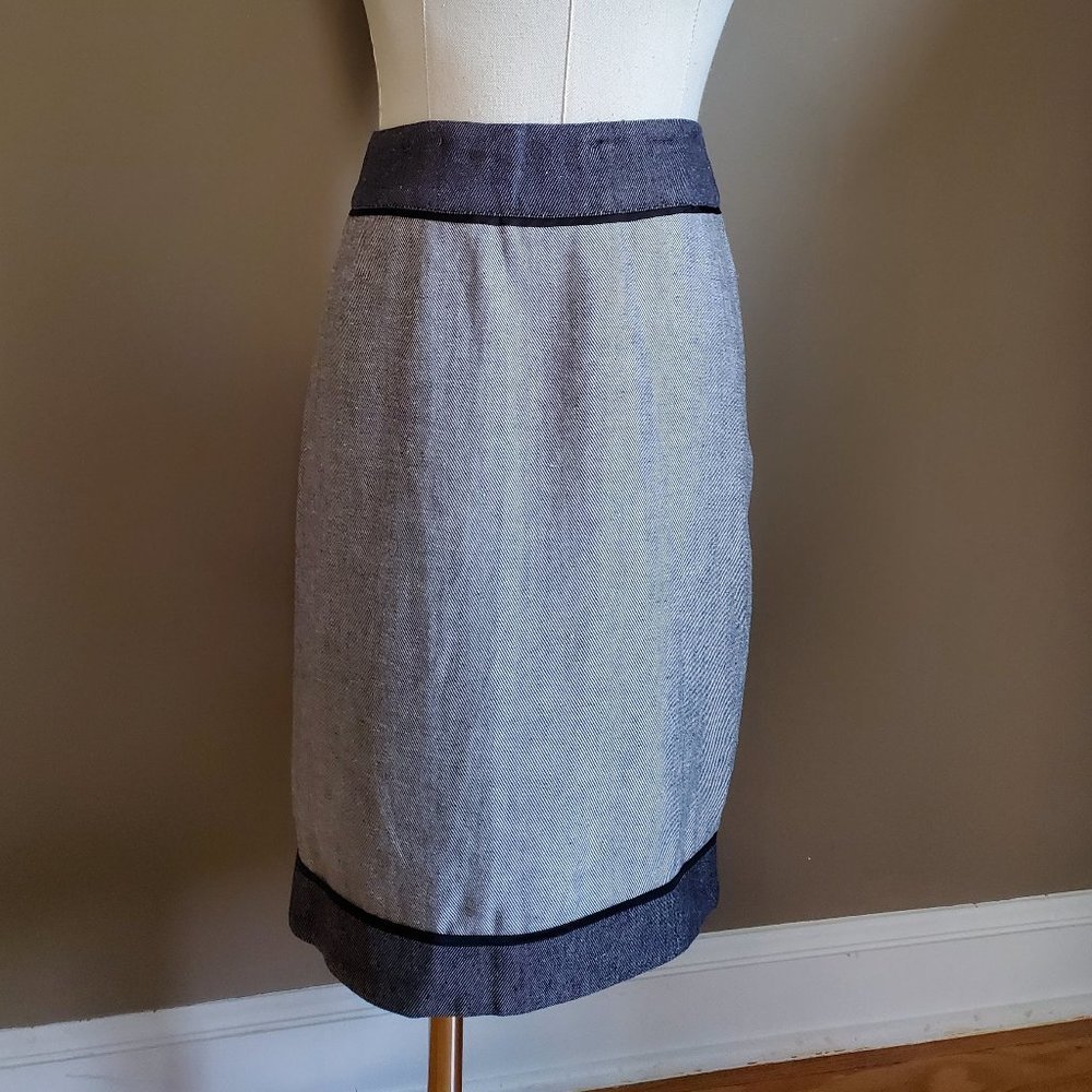 Etcetera A-line color block skirt Size 4 Small.